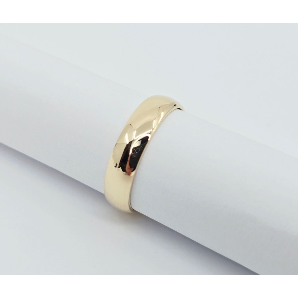 Unique 14k Karat Solid Yellow Gold Designer Polished Wedding Band Ring Size 875